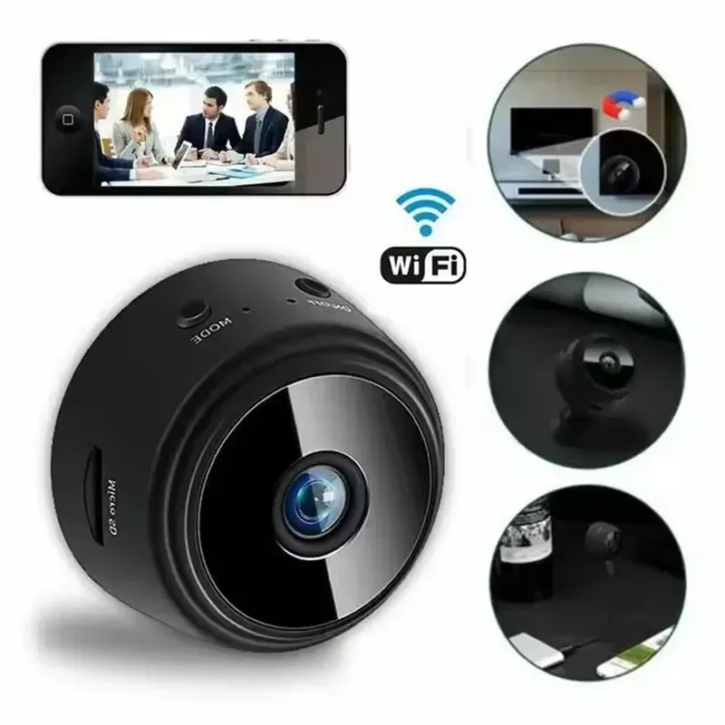 Mini caméra de surveillance IP WiFi HD 1080p A9, micro caméscope sans fil, version vision nocturne, audio et vidéo, sécurité, maison connectée 3