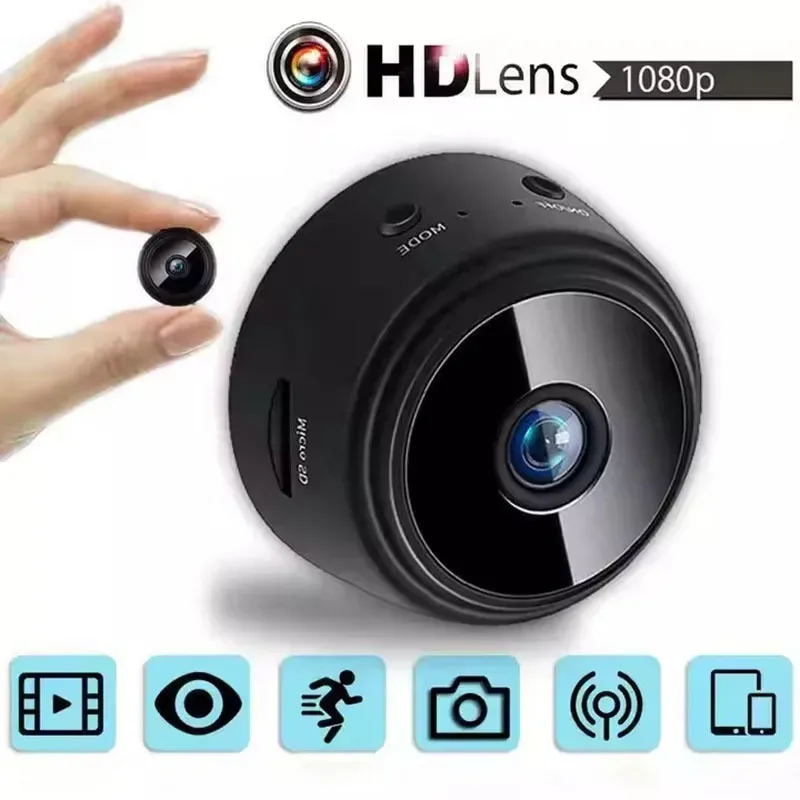 Mini caméra A9 sous différents angles