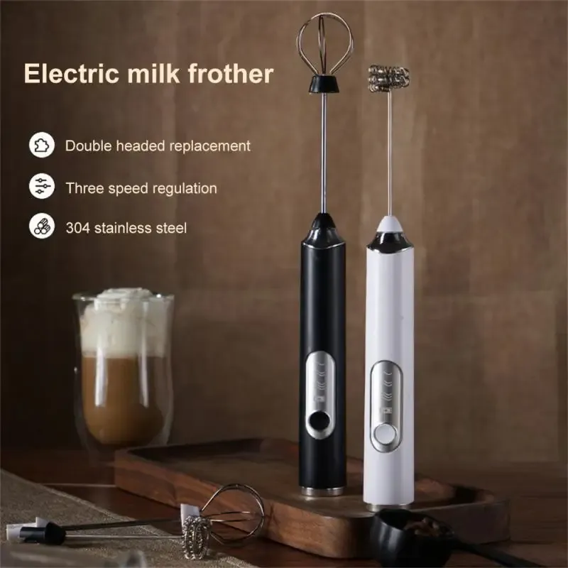 Mousseur à lait électrique sans fil rechargeable par USB, portatif 2