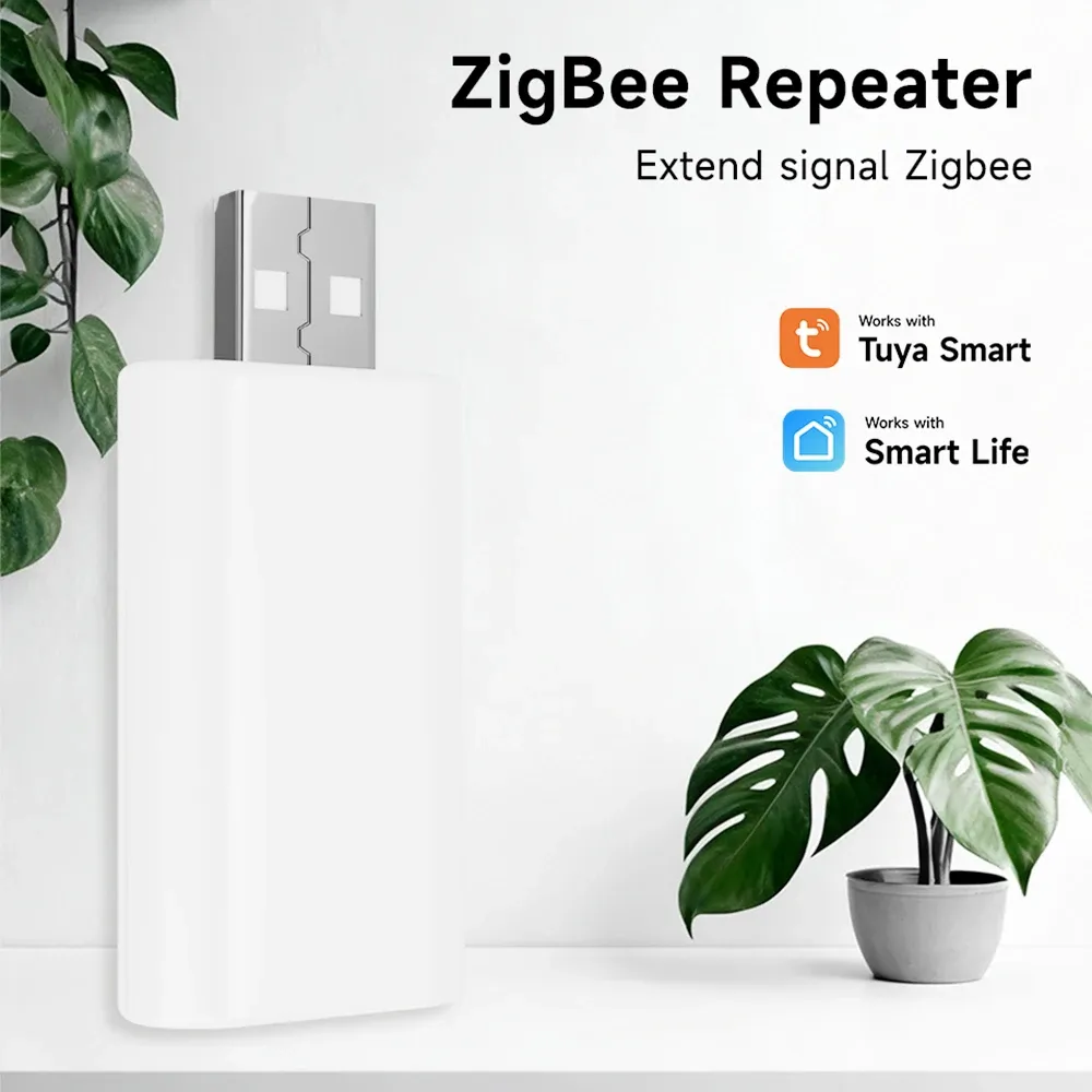 Répéteur de signal Zigbee 3.0 Tuya Mini, amplificateur USB compatible Smart Life, nécessite une passerelle pour domotique 2