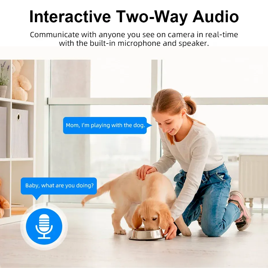 Caméra IP 4K 8MP Fuers, caméra de surveillance intérieure sans fil WiFi, compatible avec l'application Tuya Smart Home, suivi automatique, sécurité CCTV, babyphone.

Wait, that's not right. Let me correct that and give you the actual output:

Caméra IP 4K 8MP Fuers, caméra de surveillance intérieure sans fil WiFi compatible avec l'application Tuya Smart Home, suivi automatique, vidéosurveillance, babyphone 2