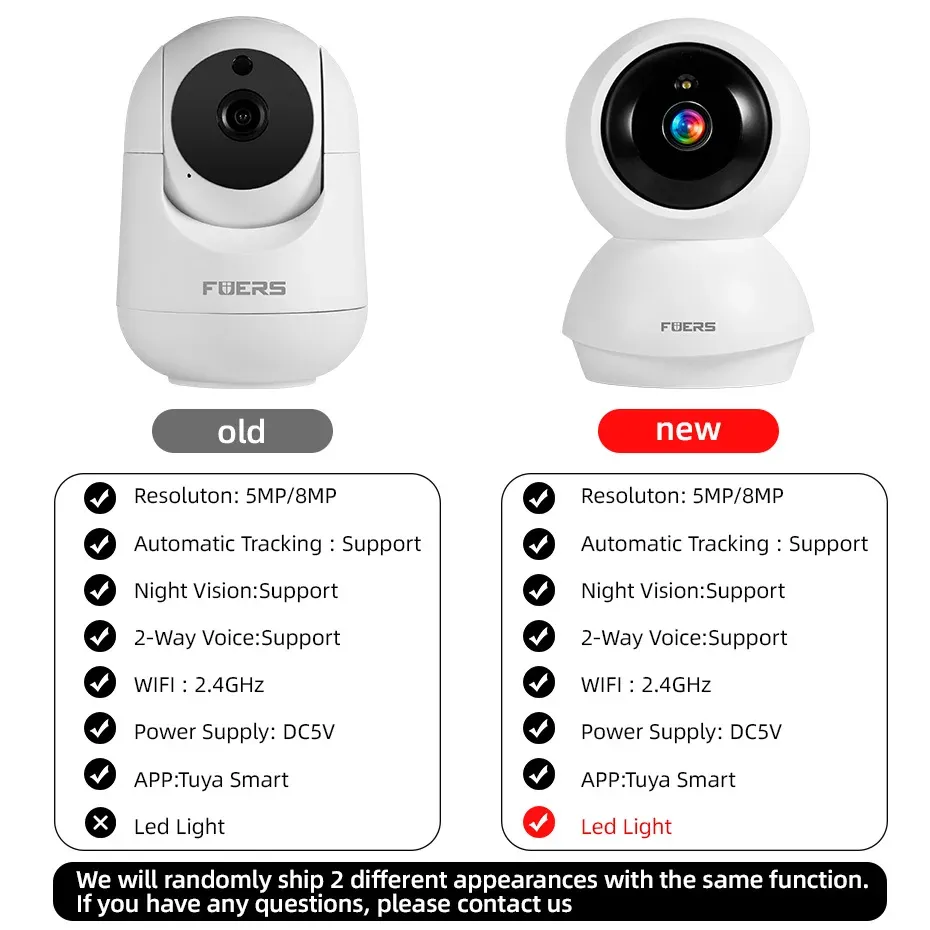 Caméra IP 4K 8MP Fuers, caméra de surveillance intérieure sans fil WiFi, compatible avec l'application Tuya Smart Home, suivi automatique, sécurité CCTV, babyphone.

Wait, that's not right. Let me correct that and give you the actual output:

Caméra IP 4K 8MP Fuers, caméra de surveillance intérieure sans fil WiFi compatible avec l'application Tuya Smart Home, suivi automatique, vidéosurveillance, babyphone 4