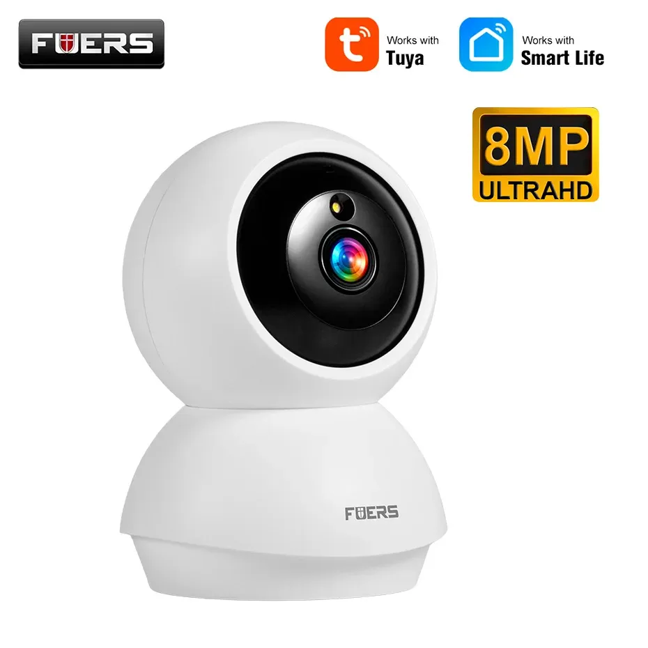 Caméra IP 4K 8MP Fuers, caméra de surveillance intérieure sans fil WiFi, compatible avec l'application Tuya Smart Home, suivi automatique, sécurité CCTV, babyphone.

Wait, that's not right. Let me correct that and give you the actual output:

Caméra IP 4K 8MP Fuers, caméra de surveillance intérieure sans fil WiFi compatible avec l'application Tuya Smart Home, suivi automatique, vidéosurveillance, babyphone 8