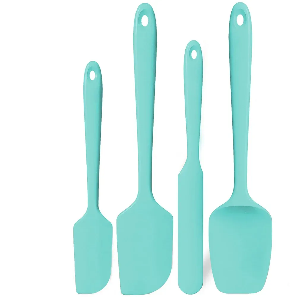 Ensemble de spatules de cuisine en silicone, racloirs en silicone flexibles résistants à la chaleur jusqu'à 315 °C, avec manches antidérapants pour la cuisson, le mélange, la cuisson et le service Stirri 7
