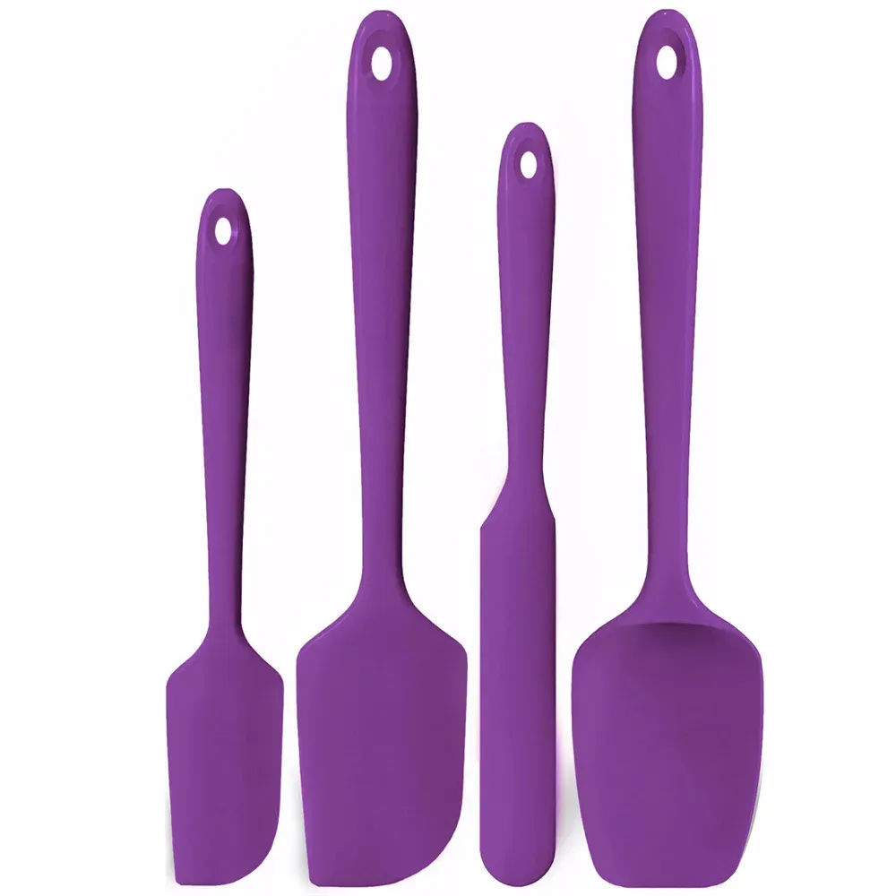 Ensemble de spatules de cuisine en silicone, racloirs en silicone flexibles résistants à la chaleur jusqu'à 315 °C, avec manches antidérapants pour la cuisson, le mélange, la cuisson et le service Stirri 9