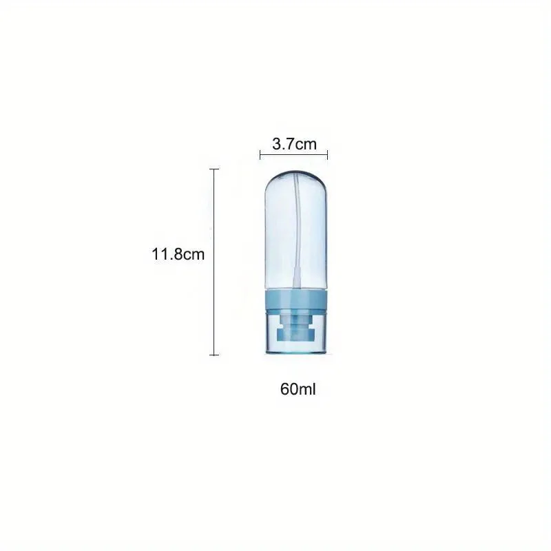 Flacon de voyage transparent rempli de liquide