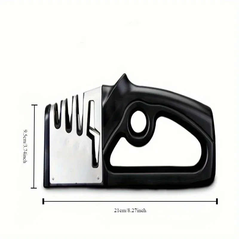 Affûteur professionnel 4 en 1 pour couteaux et ciseaux, avec lames diamantées, affûtage rapide et poignée ergonomique, portable pour la cuisine 2