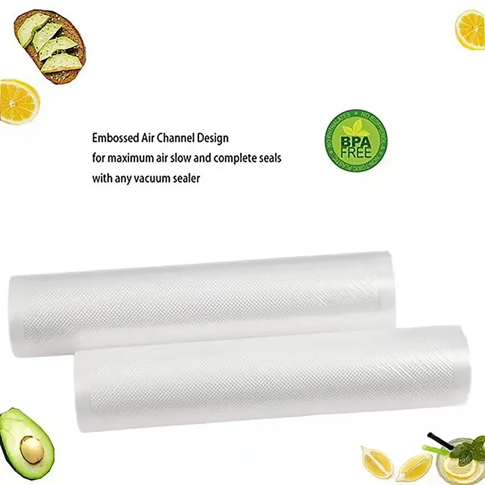 Rouleau de sacs sous vide réutilisables pour aliments, 500 cm, sans BPA 6