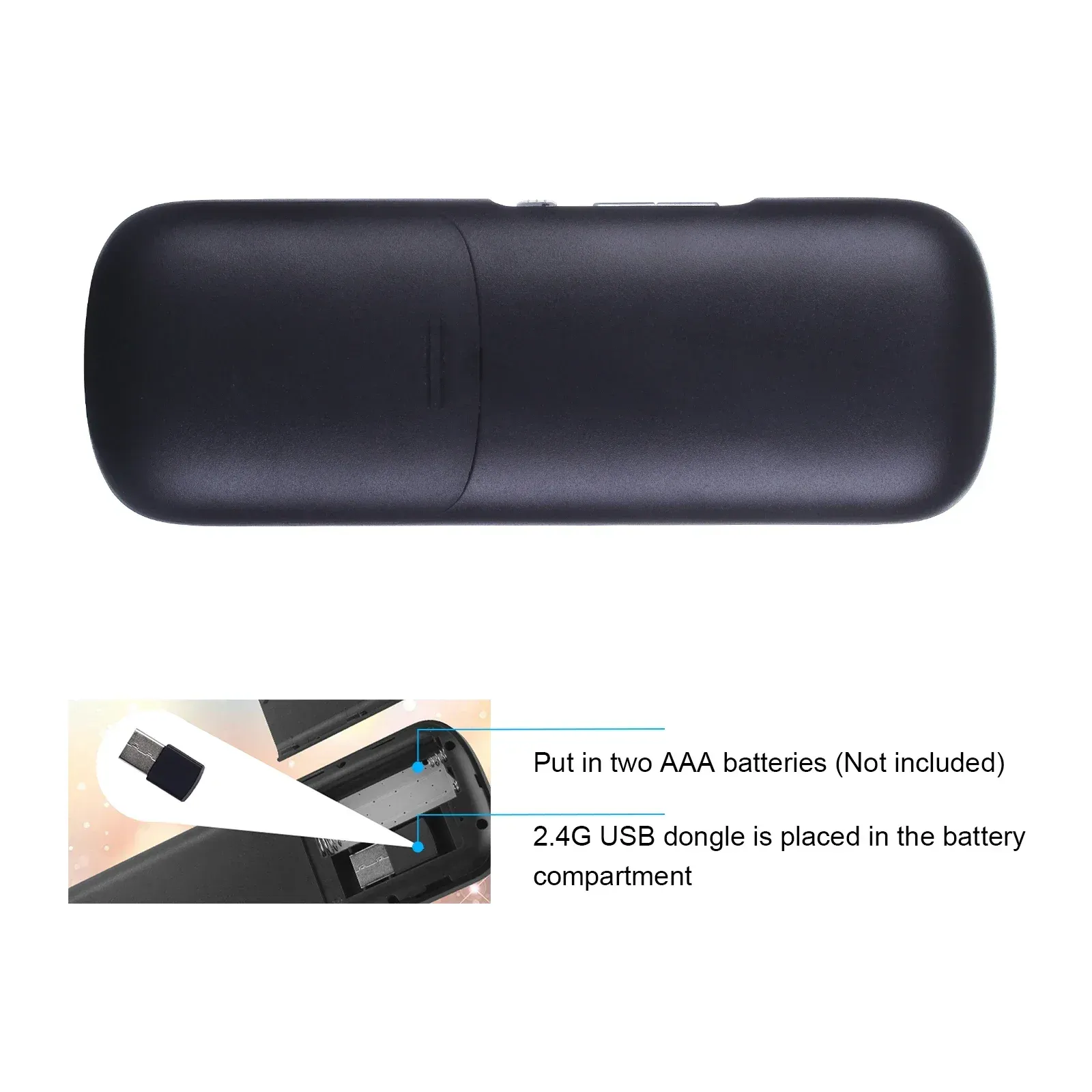 IPazzPort Mini clavier sans fil Bluetooth et 2,4 GHz avec souris et pavé tactile pour Android TV Box, PC, tablette, PS4, Raspberry Pi 3 et HTPC 4