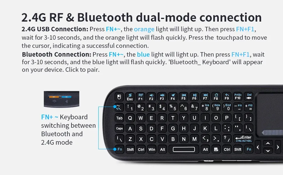 Guide de connexion du clavier sans fil IPazzPort