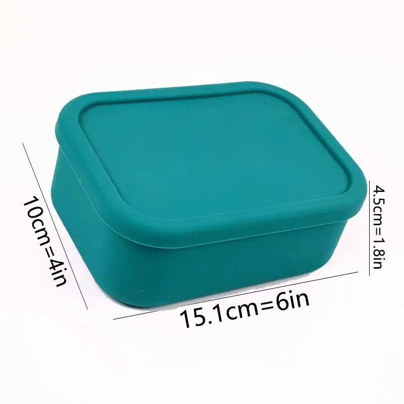 Boîte à lunch Bento étanche et réutilisable, sans bisphénol A, en silicone, pour enfants, adultes et adolescents 17