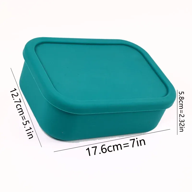 Boîte à lunch Bento étanche et réutilisable, sans bisphénol A, en silicone, pour enfants, adultes et adolescents 7