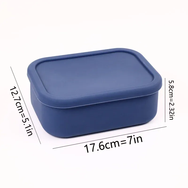 Boîte à lunch Bento étanche et réutilisable, sans bisphénol A, en silicone, pour enfants, adultes et adolescents 8