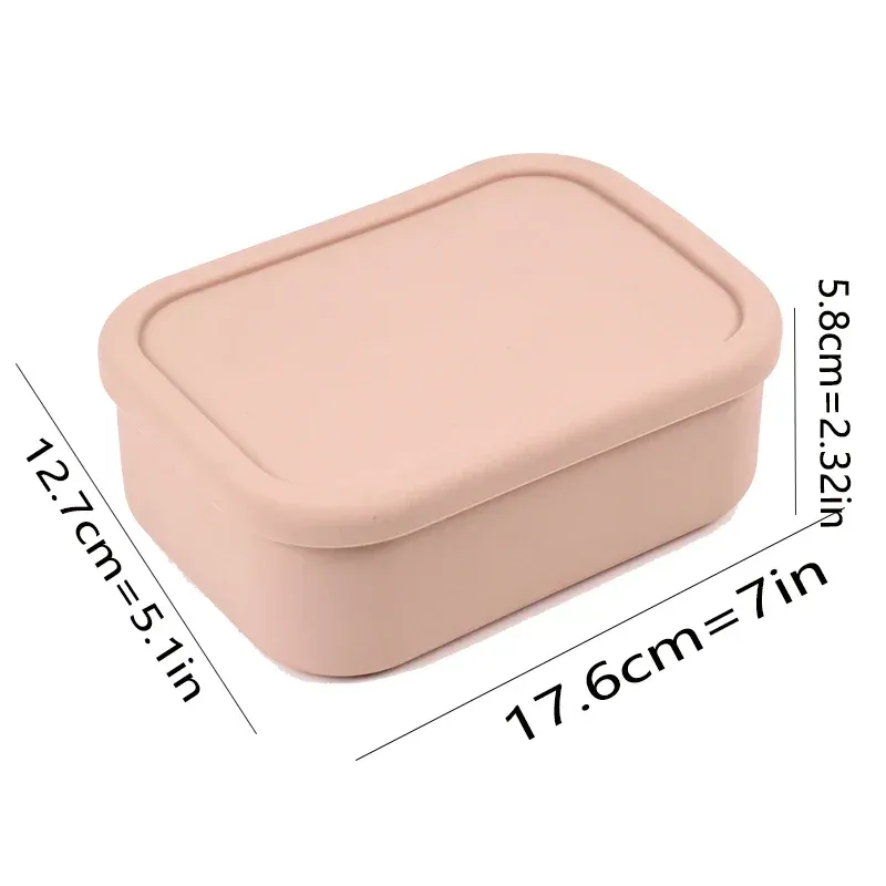 Boîte à lunch Bento étanche et réutilisable, sans bisphénol A, en silicone, pour enfants, adultes et adolescents 9