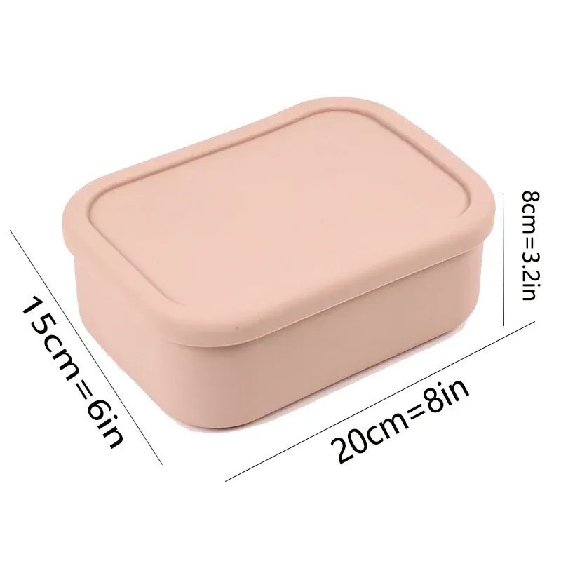 Boîte à lunch Bento étanche et réutilisable, sans bisphénol A, en silicone, pour enfants, adultes et adolescents 11