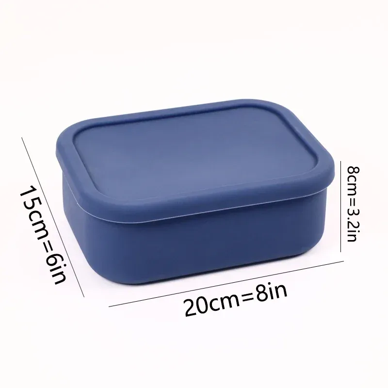 Boîte à lunch Bento étanche et réutilisable, sans bisphénol A, en silicone, pour enfants, adultes et adolescents 12