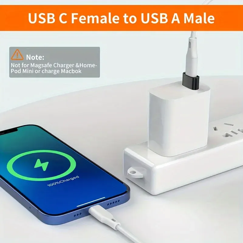 Adaptateur USB 3.0 Type-C femelle vers USB mâle, convertisseur OTG Micro USB vers USB-C pour ordinateur portable et smartphone, lot de 8 6