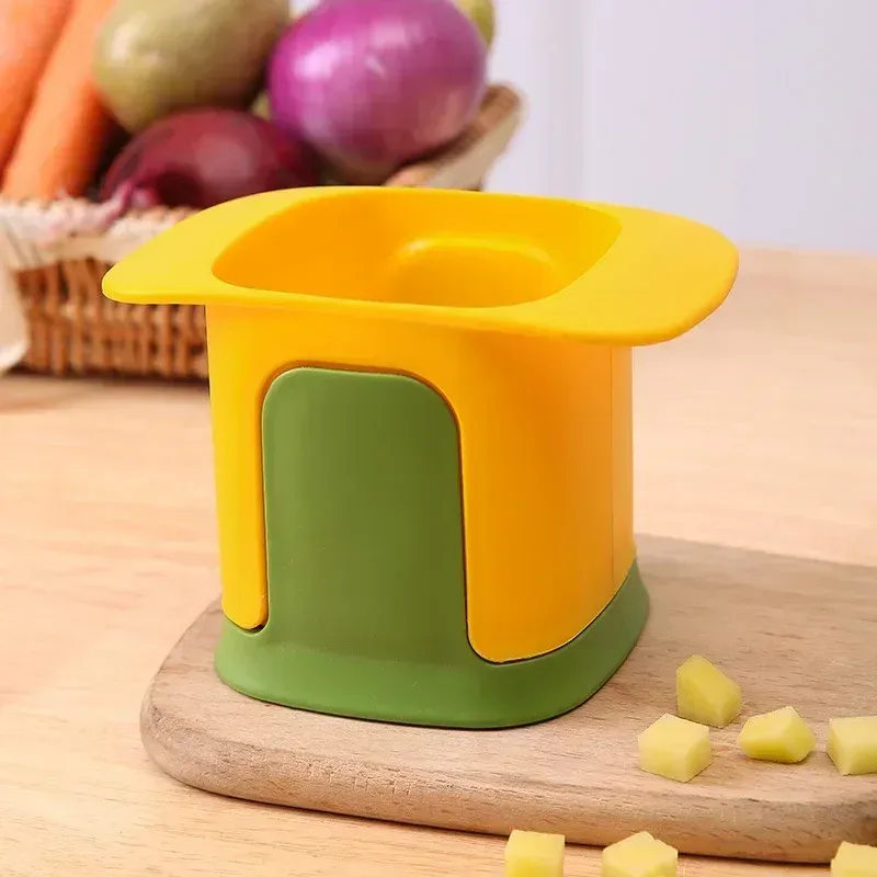 Hachoir à légumes multifonctionnel à pression manuelle, coupe-oignon, coupe-frites et trancheur de concombre 8