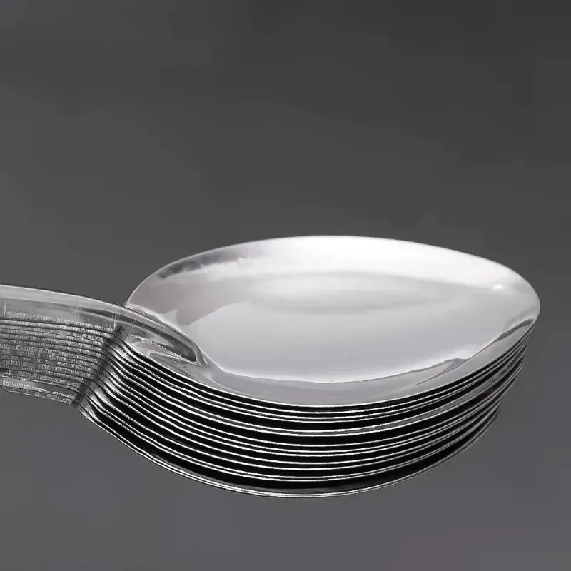 Cuillères en acier inoxydable, finition soignée