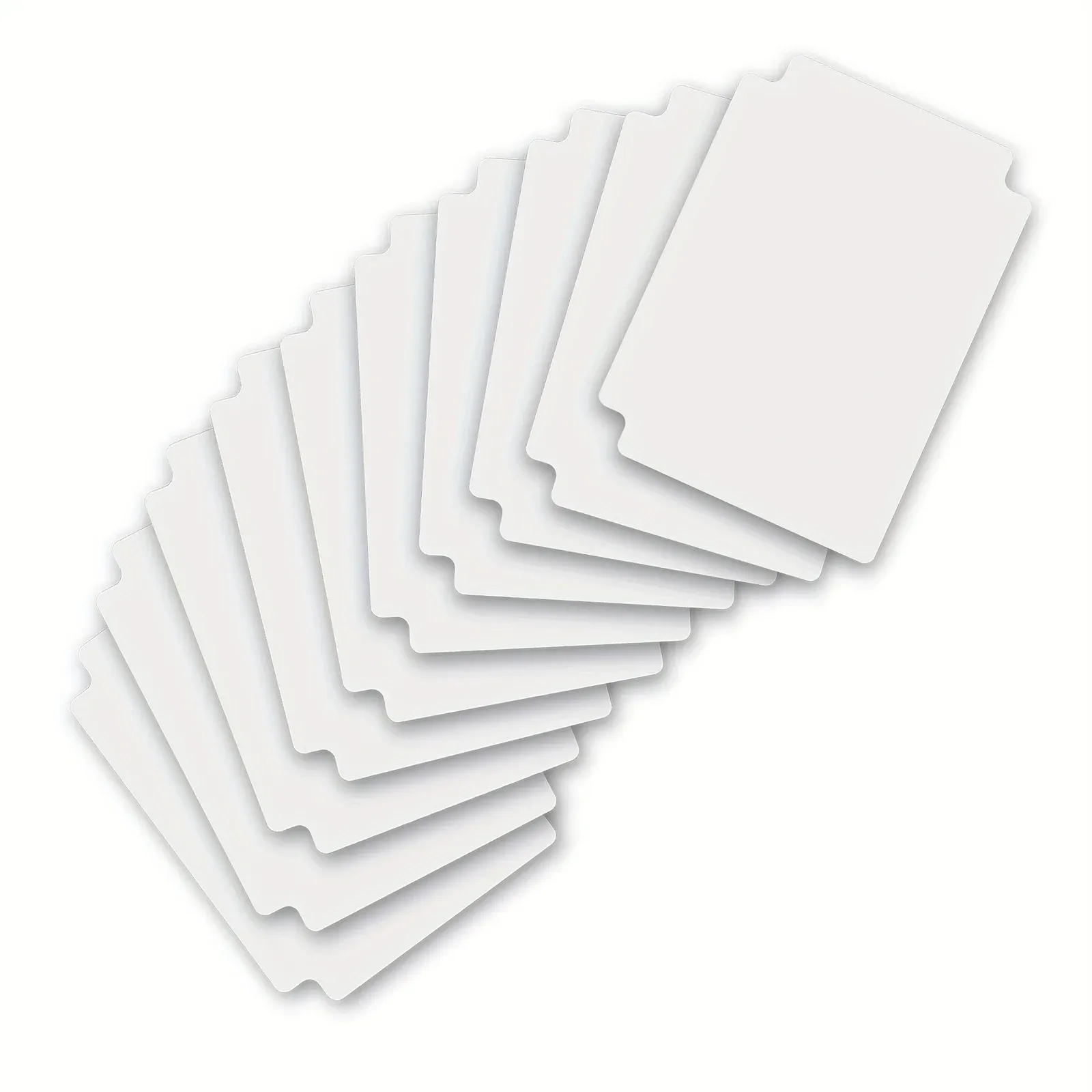Séparateurs de cartes pour boîte de rangement, séparateurs unis, lot de 10 ou 50 pièces avec onglets, compatibles TCG, 3,76 x 2,75 pouces 9