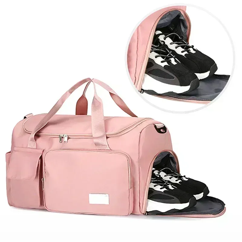 Sac de voyage à main grande capacité avec compartiment à chaussures pour femme 1