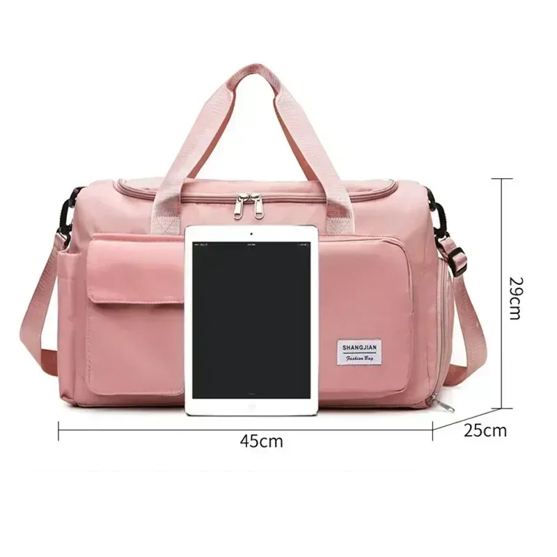 Sac de voyage à main grande capacité avec compartiment à chaussures pour femme 2