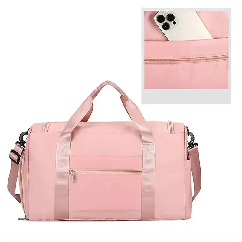 Sac de voyage à main grande capacité avec compartiment à chaussures pour femme 4