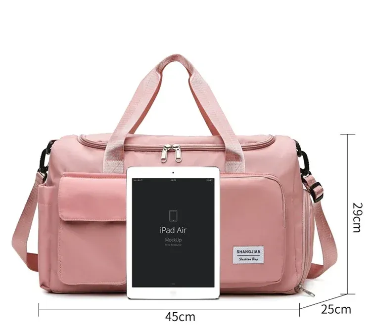 Sac de voyage femme, détail de la finition