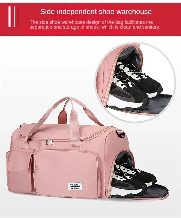 Sac de voyage femme, zone de rangement