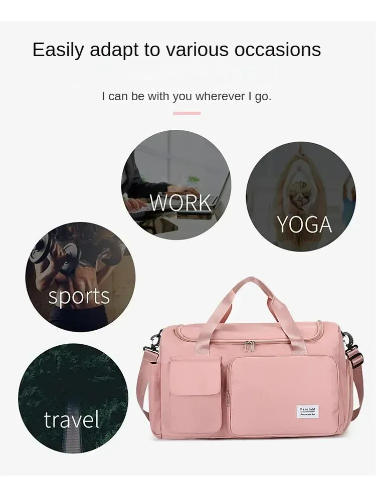 Sac de voyage femme, vue de côté