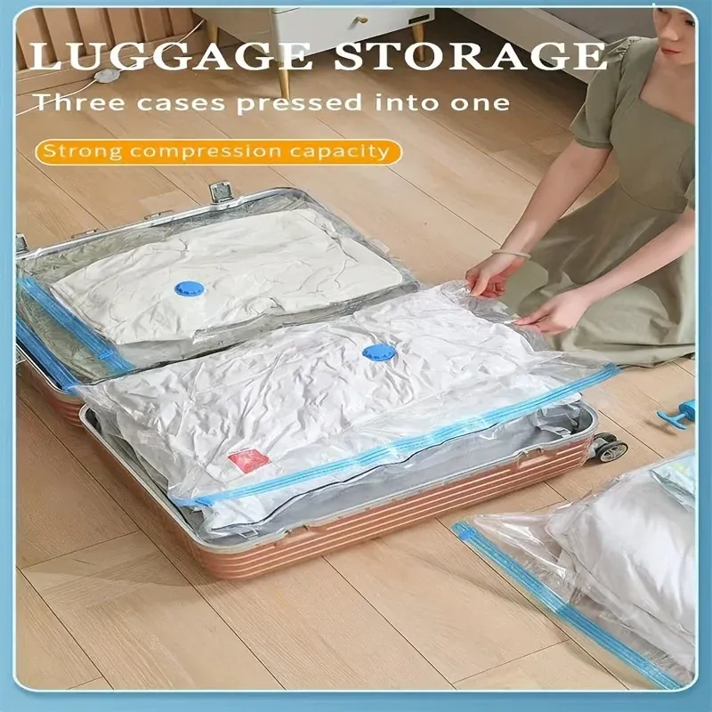 Sacs de rangement sous vide dans une armoire