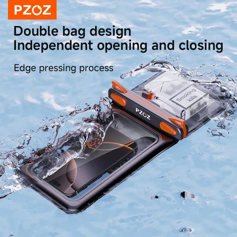 PZOZ – Étui étanche pour téléphone, pochette de plongée pour iPhone 17, 16, 13, 11 Pro Max et Samsung 4