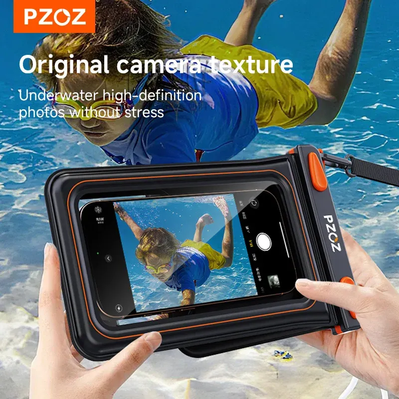 PZOZ – Étui étanche pour téléphone, pochette de plongée pour iPhone 17, 16, 13, 11 Pro Max et Samsung 5