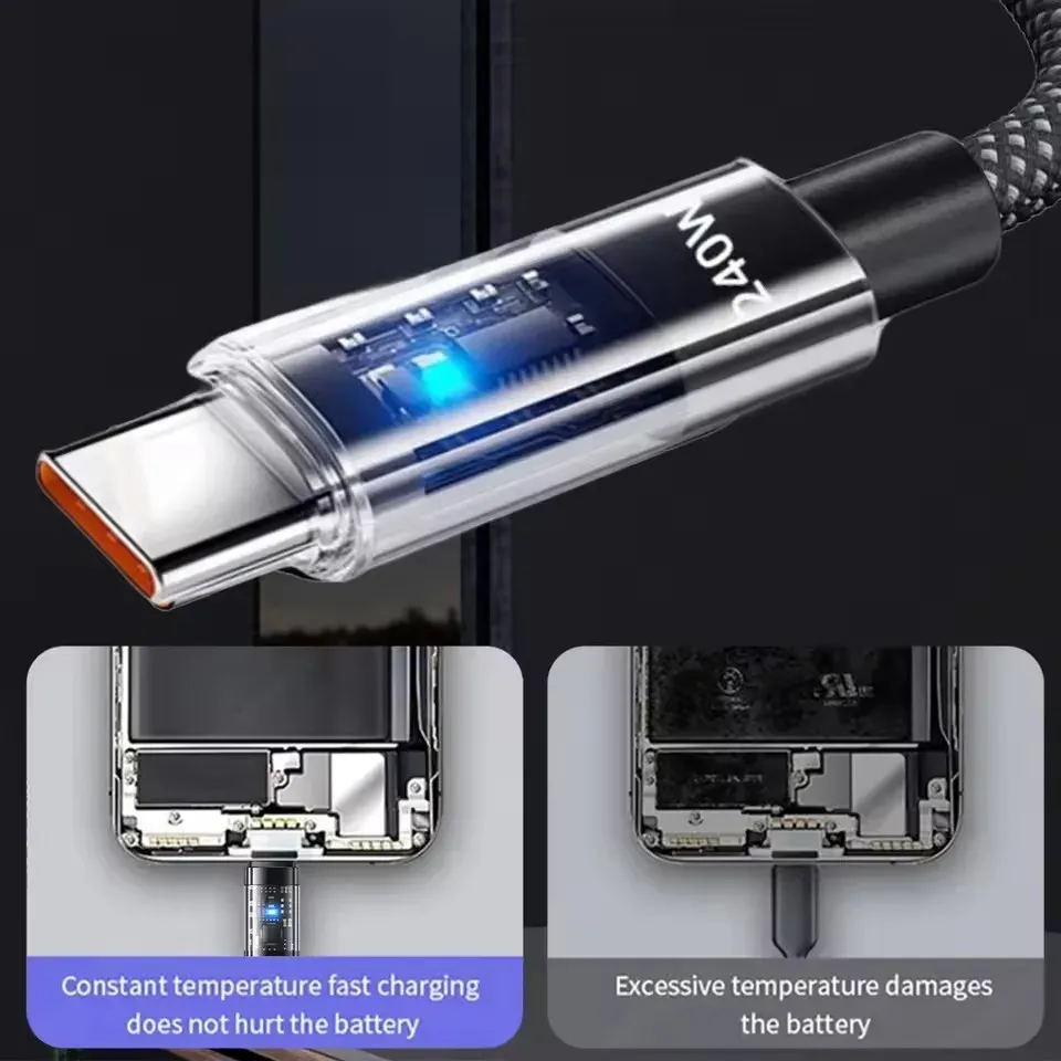 Câble de charge USB Type-C en situation d'utilisation