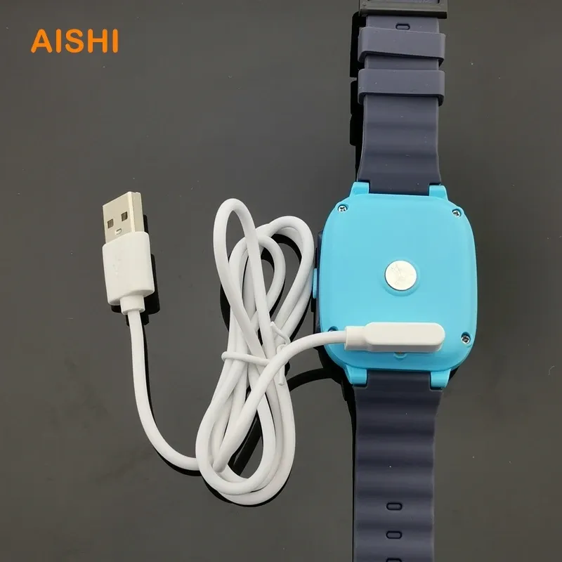 Câble de charge magnétique USB vers Pogo Pin 2, 4 ou 5 broches pour montre connectée, écouteurs et bracelet connecté, 60 cm, 5 V 6