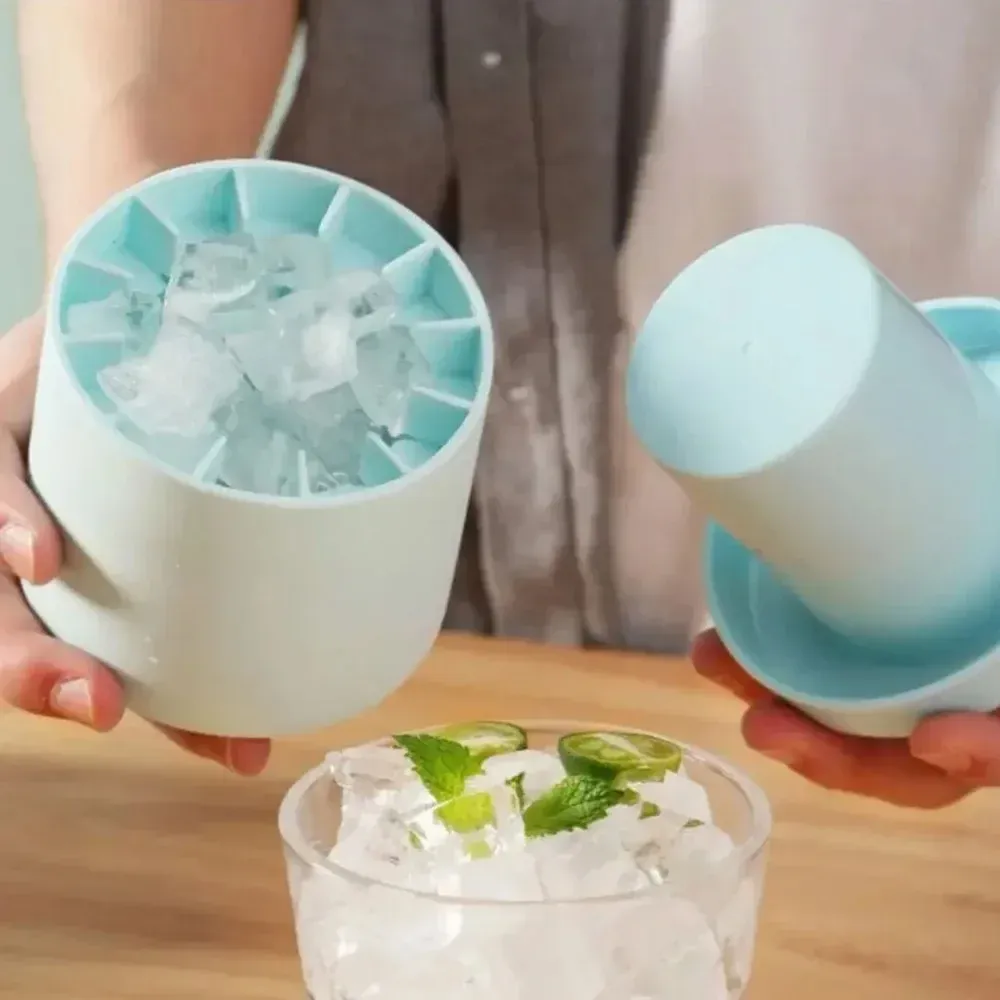 Moule à glaçons rond en silicone pour réfrigérateur 5