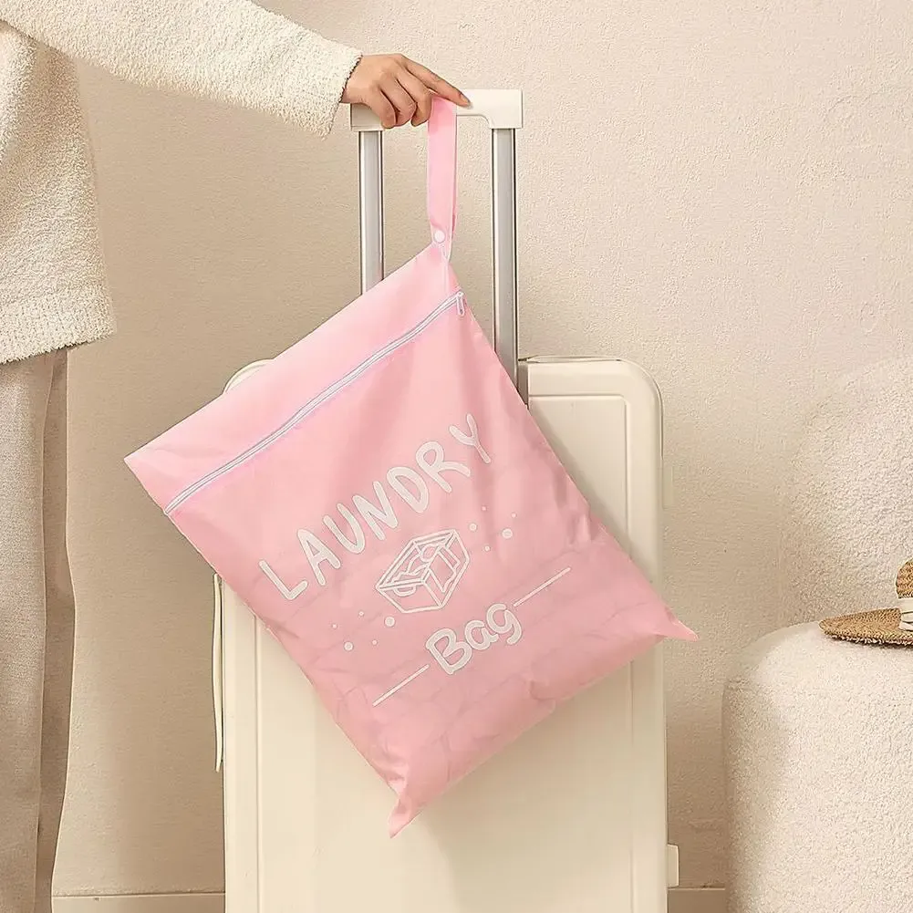 Sac de voyage imperméable pour linge humide et sec, avec fermeture éclair et sangle de suspension 5