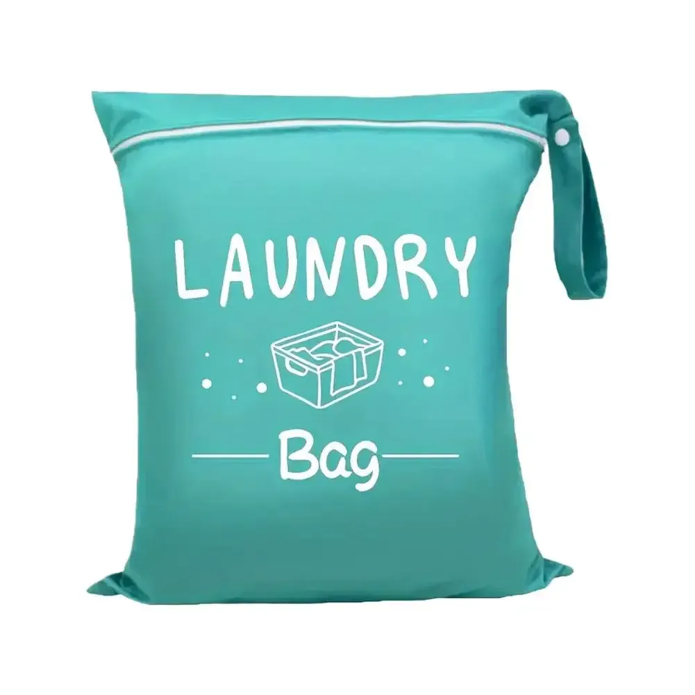Sac de voyage imperméable pour linge humide et sec, avec fermeture éclair et sangle de suspension 17