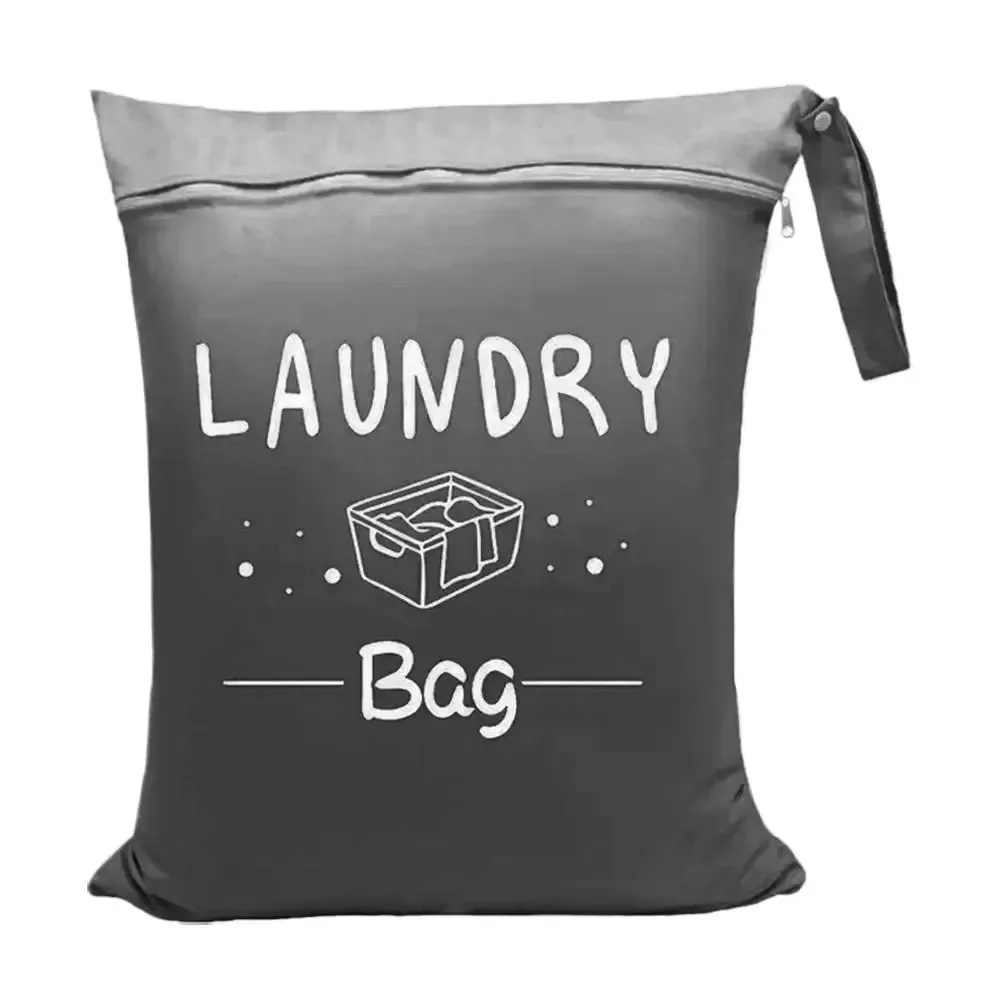 Sac de voyage imperméable pour linge humide et sec, avec fermeture éclair et sangle de suspension 15
