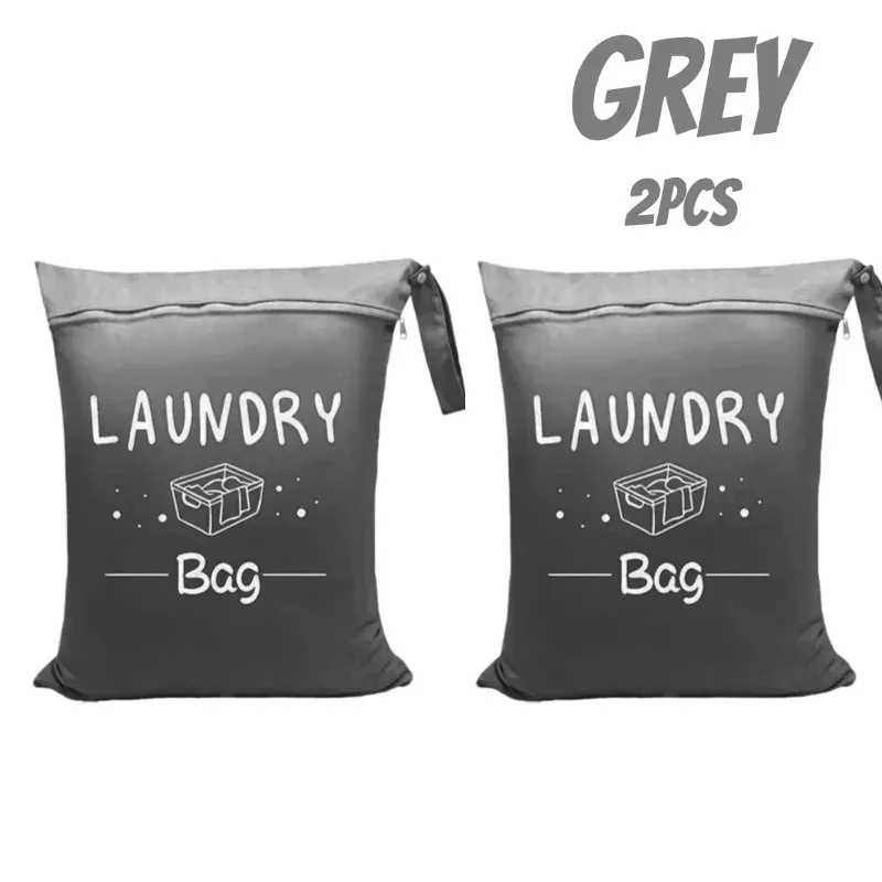 Sac de voyage imperméable pour linge humide et sec, avec fermeture éclair et sangle de suspension 14