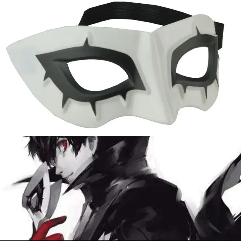 Demi-masque pour homme, masque pour les yeux Persona 5 Hero Arsenal Joker, accessoire de cosplay, accessoire de fête d'Halloween 3
