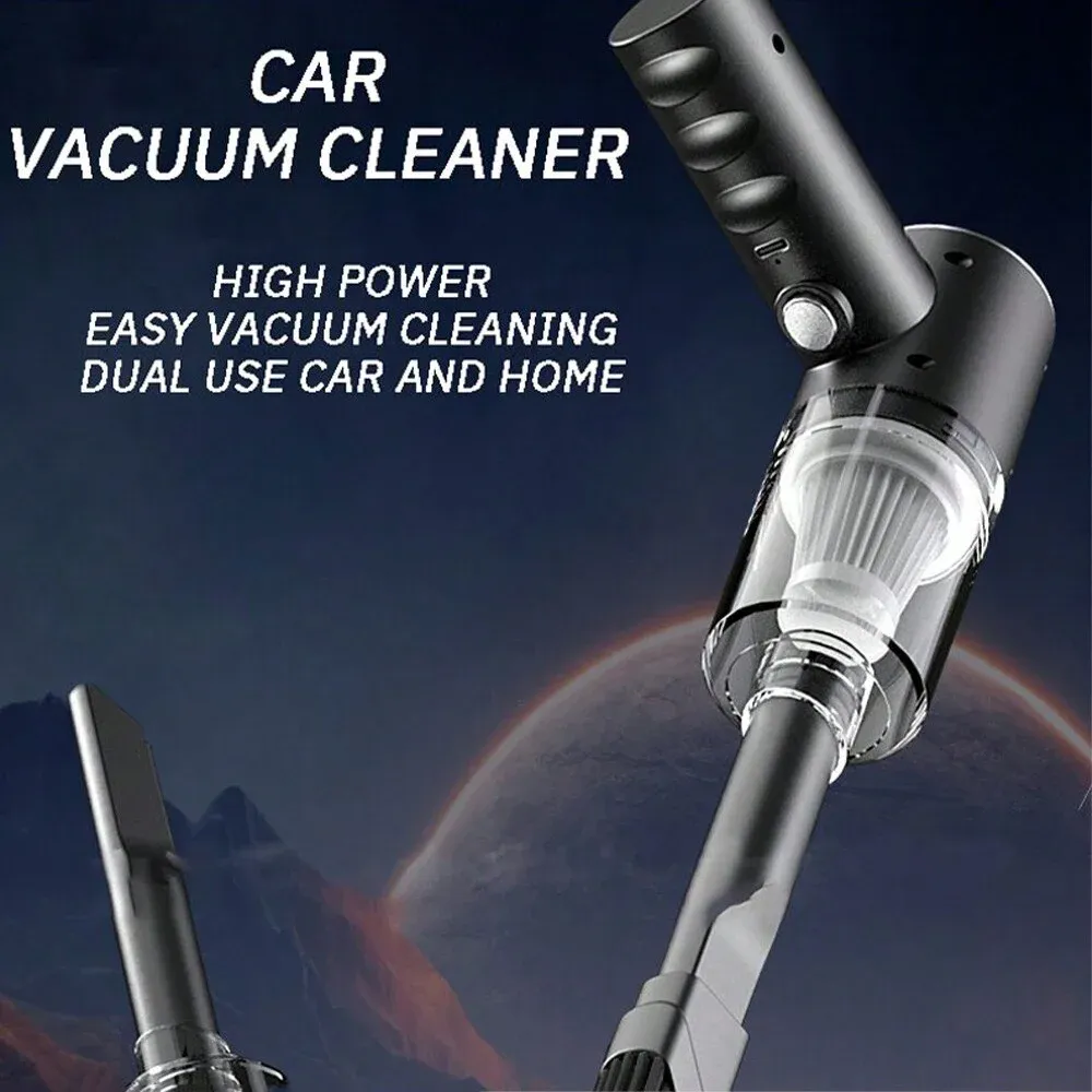 Aspirateur portable mini USB rechargeable à main haute puissance, à forte aspiration et entièrement automatique, idéal pour le nettoyage quotidien de la voiture et de la maison. 3