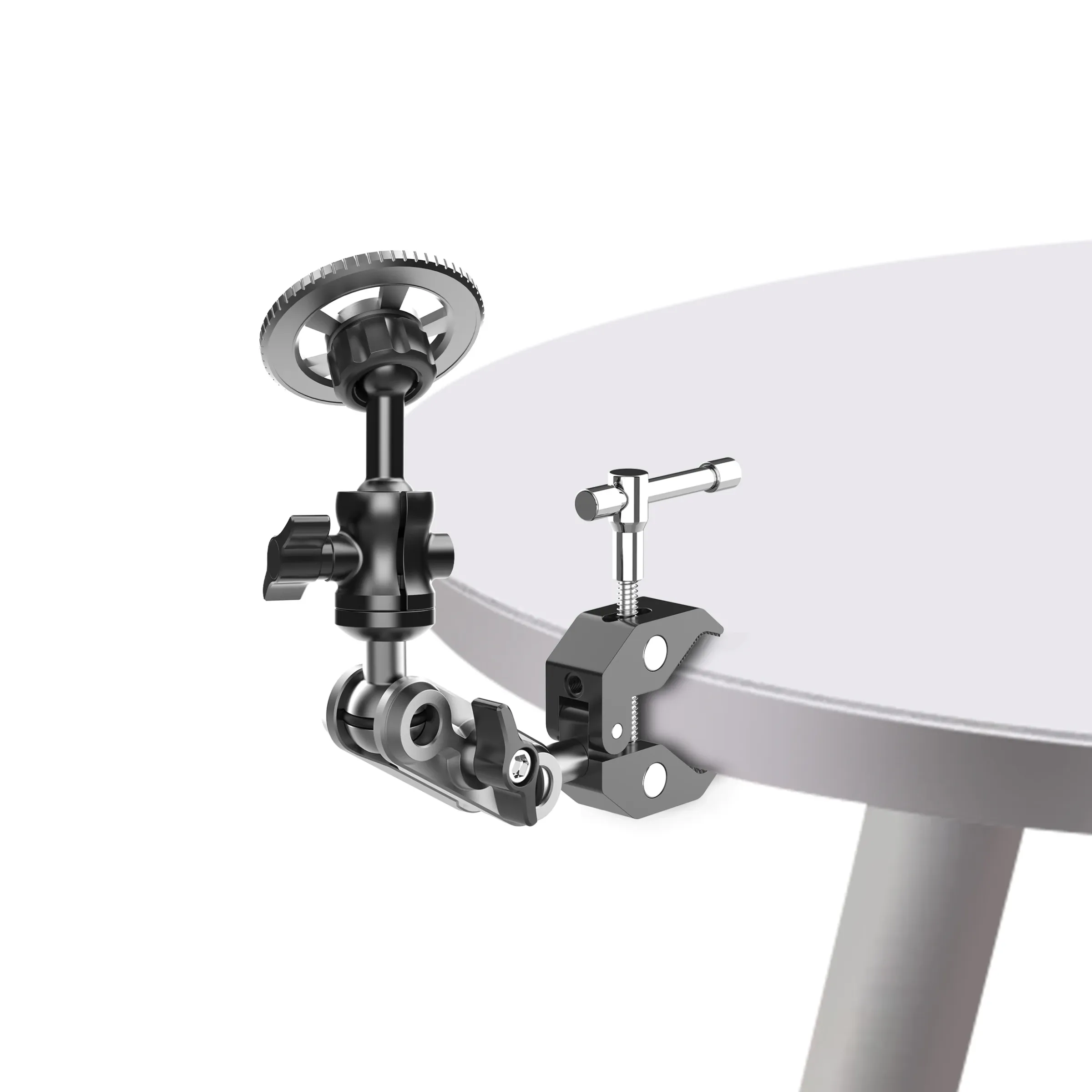 Support de téléphone magnétique entièrement métallique pour tapis de course / vélo d'appartement / poussette / chariot de golf / guidon 6