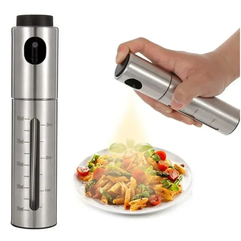 Vaporisateur d'huile d'olive en acier inoxydable 304 pour barbecue, bouteille d'assaisonnement et de vinaigre 7