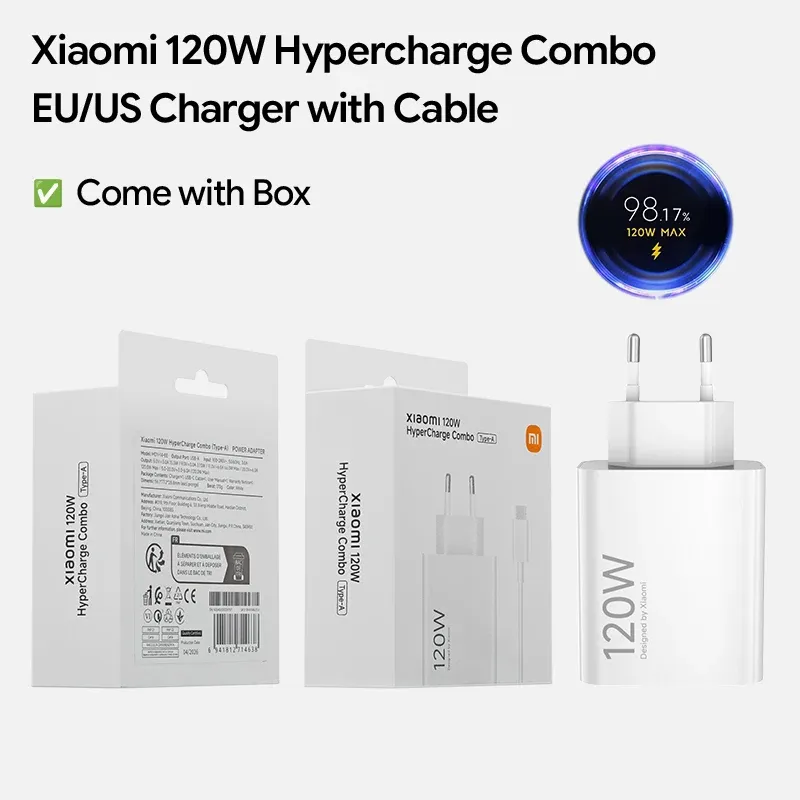 Câble USB-C Xiaomi 6 A détachable