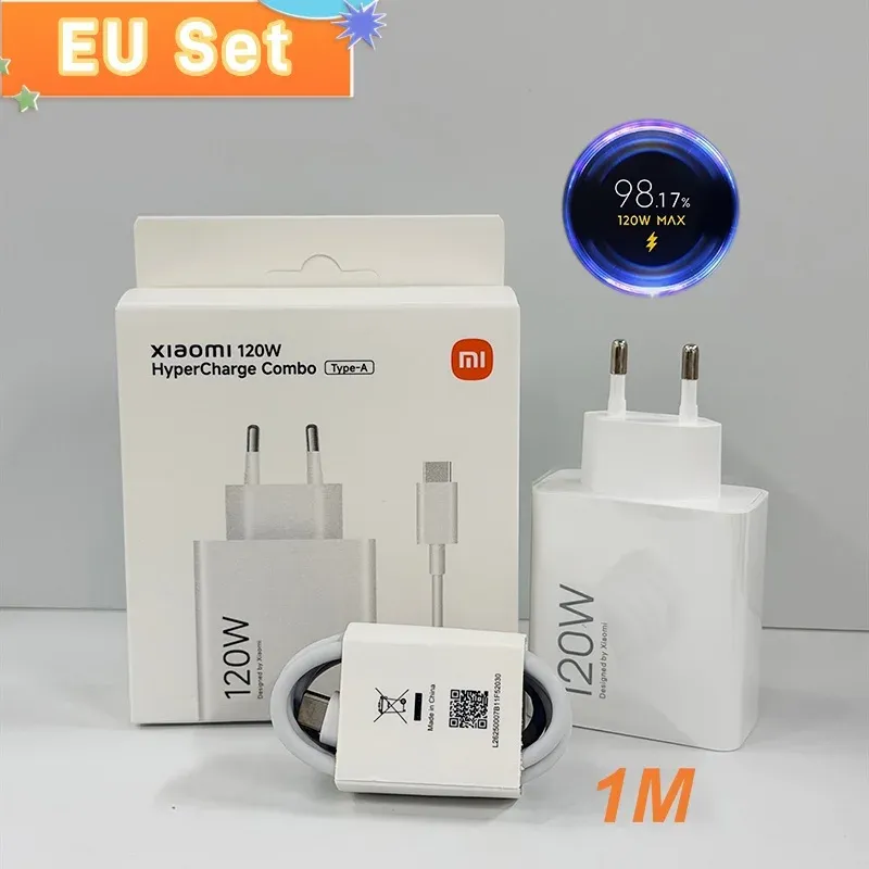 Chargeur rapide Xiaomi d'origine 120 W Turbo, compatible séries Xiaomi, Redmi et POCO 7