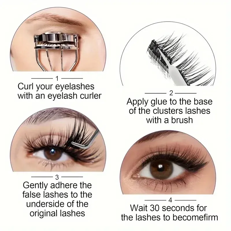 Colle à cils longue tenue extra forte, 7 g, imperméable, aspect naturel, non irritante, séchage rapide 6