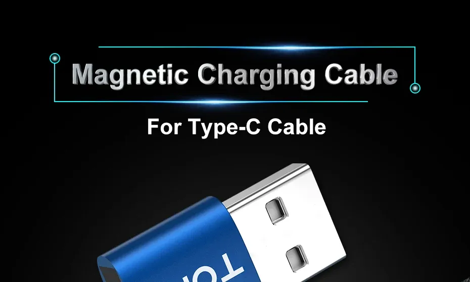 Câble de charge magnétique rotatif 3-en-1 TOPK