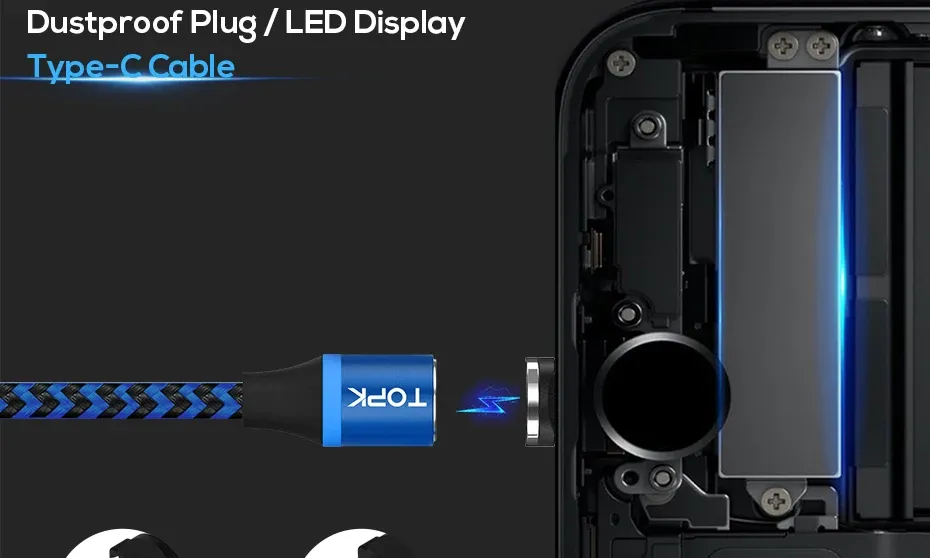 Voyant LED du câble de charge