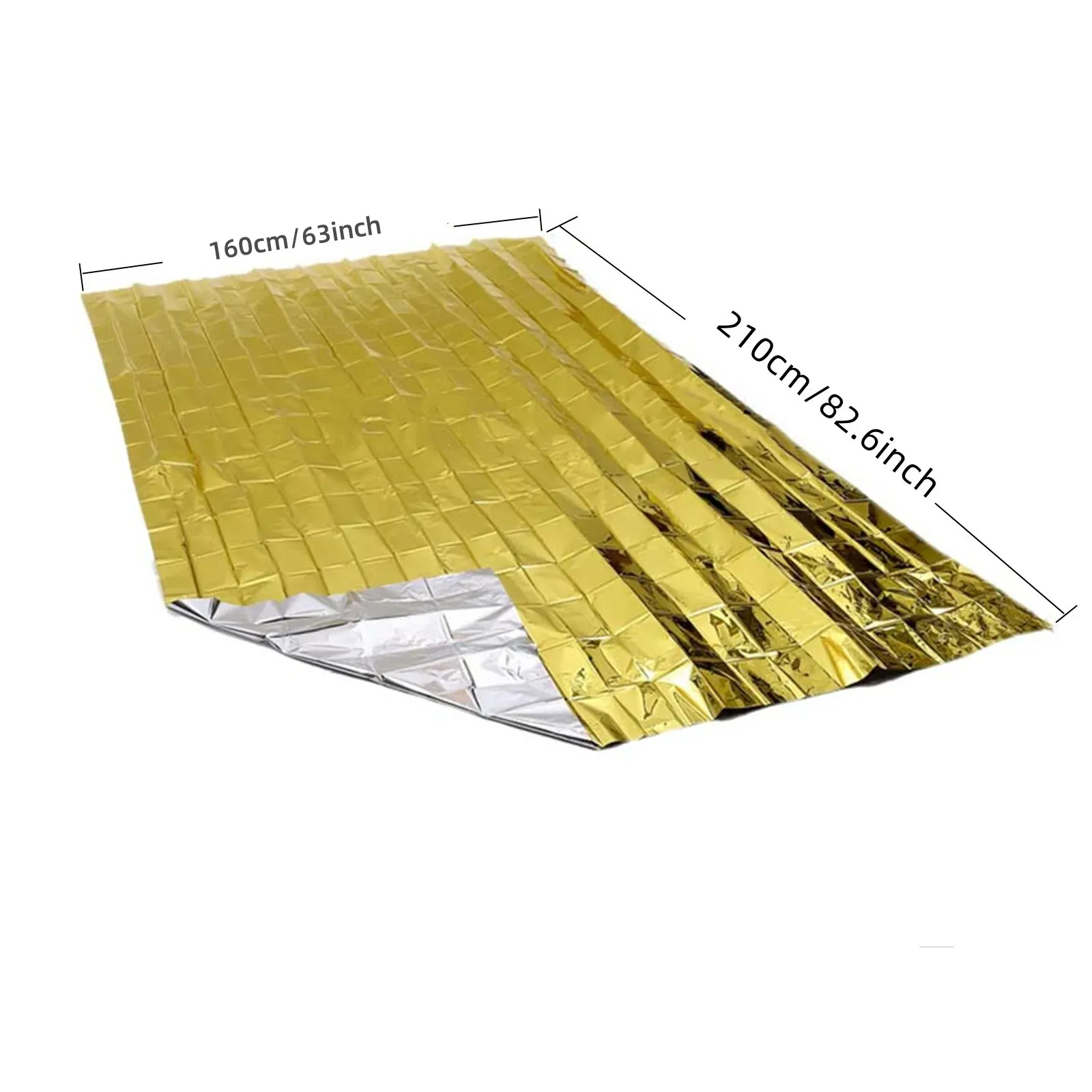 Couverture de secours imperméable 160 x 210 cm, dorée 4